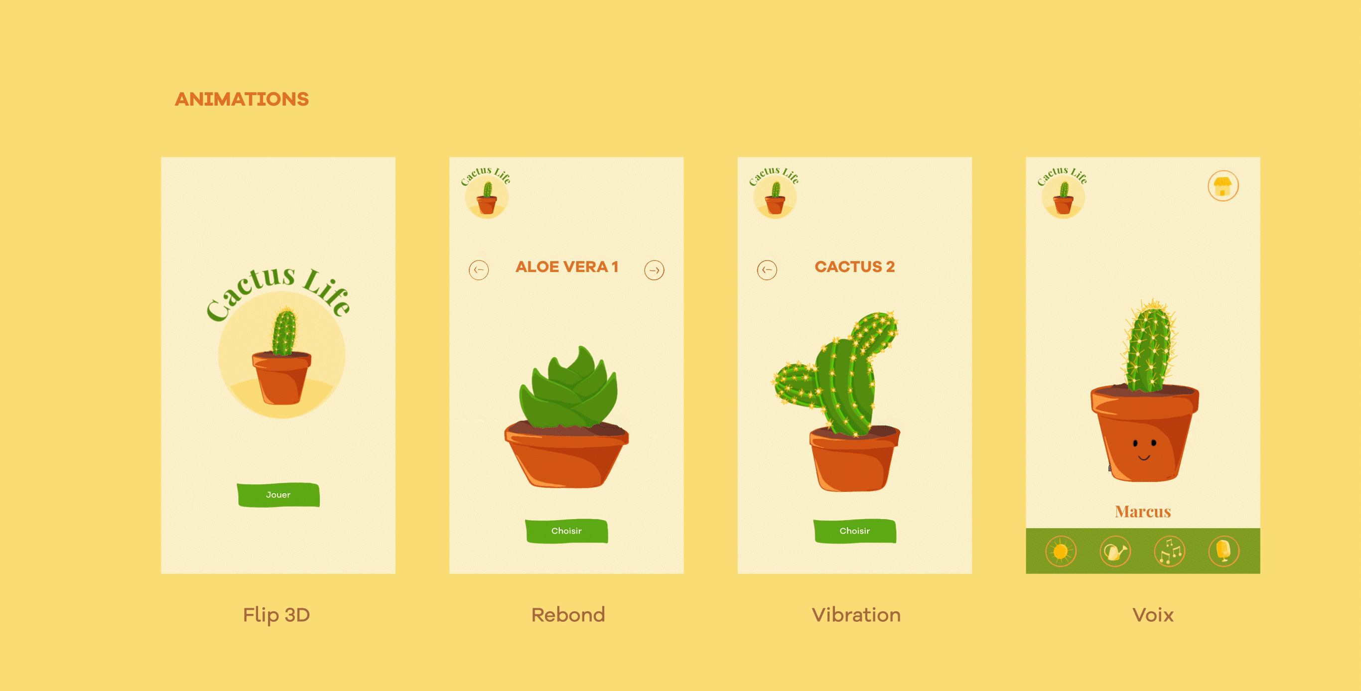 animations application cactus life